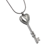 Key To My Heart Cremation Jewelry