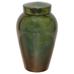 Honey Raku Ceramic Cremation Urn 