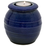 Meridian Ceramic Tealight Urn - Bay Blue
