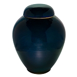 Bay Blue Ceramic Cremation Urn