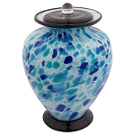 Canto Hand Blown Glass Urn 