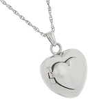 Double Heart Locket and Necklace for Ashes