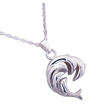 Dolphin's Circle Necklace for Ashes