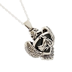 Eagle and Motorcycle Pendant and Necklace for Ashes