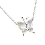 Butterfly Silver Cremation Jewelry