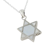 Star of David Necklace for Ashes