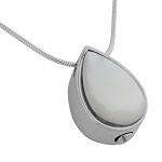 Mother of Pearl Teardrop Cremation Jewelry