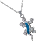 Turquoise Lizard Cremation Jewelry