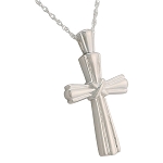 Wrapped Cross Pendant and Necklace for Ashes
