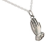 Praying Hands Pendant and Necklace for Ashes