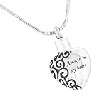 Always in My Heart Cremation Jewelry