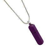 Purple Cylinder Cremation Jewelry