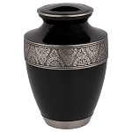 Regent Black Brass Cremation Urn