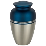 Sierra Blue Brass Urn