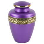 Viola Purple Brass Urn
