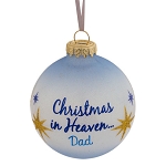 Christmas In Heaven Memorial Ornament for Dad