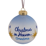 Christmas In Heaven Memorial Ornament for Grandma
