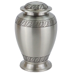 Pewter Leaves Urn for Ashes