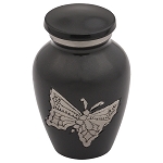 Classic Engraved Butterfly Keepsake Urn