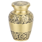 Elegant Gold Keepsake Urn for Ashes