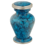 Marbled Turquoise Keepsake Urn