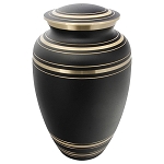 Classic Onyx Brass Cremation Urn