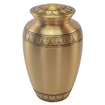 Band Of Hearts Gold Cremation Urn