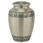 Feather Band Urn in Pewter - Extra Large