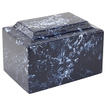 Navy Classic Cultured Marble Urn