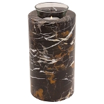 King Gold Marble Tealight Urn - 6.5 Inches High
