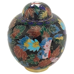 Butterfly Cloisonne Extra Small Urn 