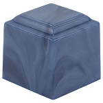 Cora Blue Cultured Marble Extra Small Urn