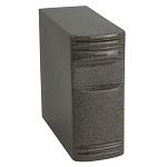 Sable Gray Cultured Marble Book Urn