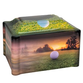 Golf Panoramic Cremation Urn