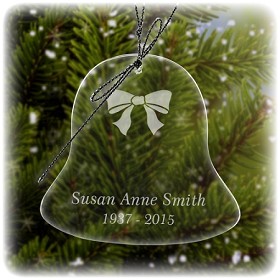 Holiday Bell Memorial Ornament 