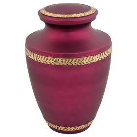Augusta Purple Brass Cremation Urn
