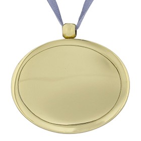 Cremation Urn Pendant in Bright Gold