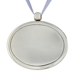 Cremation Urn Pendant in Bright Silver
